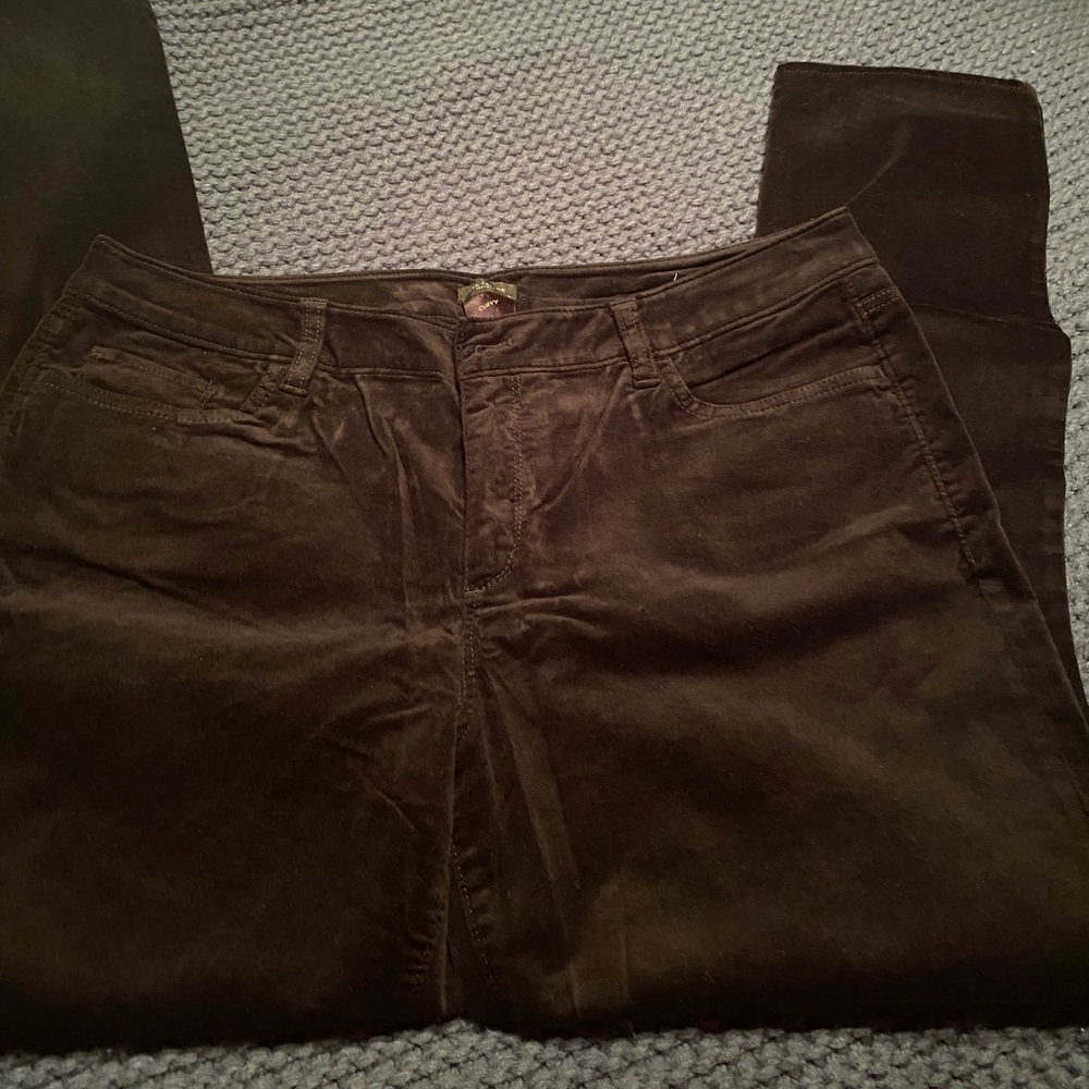 Ann Taylor black velvet pants size 14